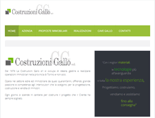 Tablet Screenshot of costruzionigallo.com